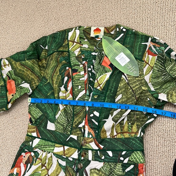 FARM Rio Green Tropical Jumpsuit - Picture 7 of 14
